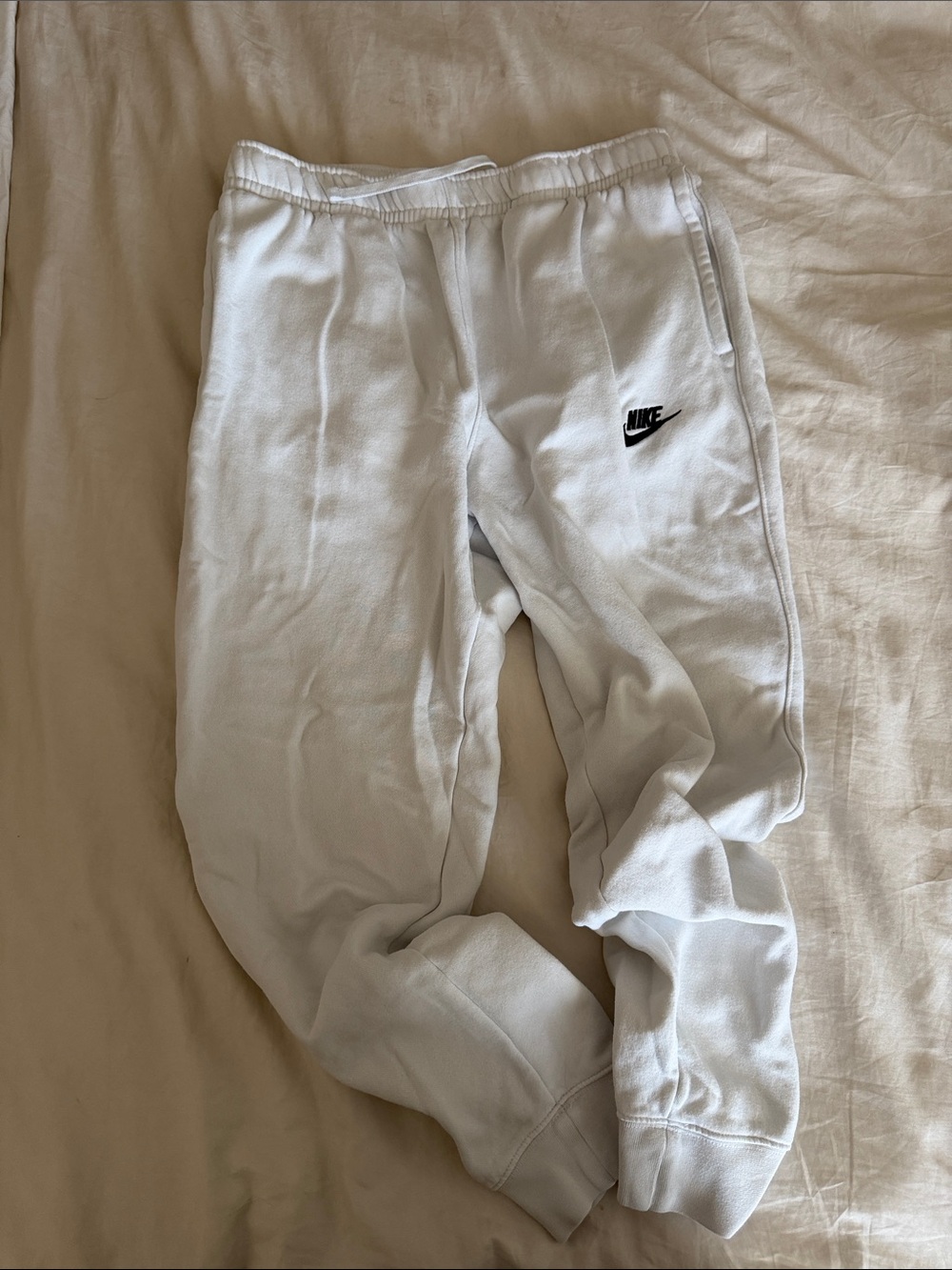 Nike White Jogger Pants